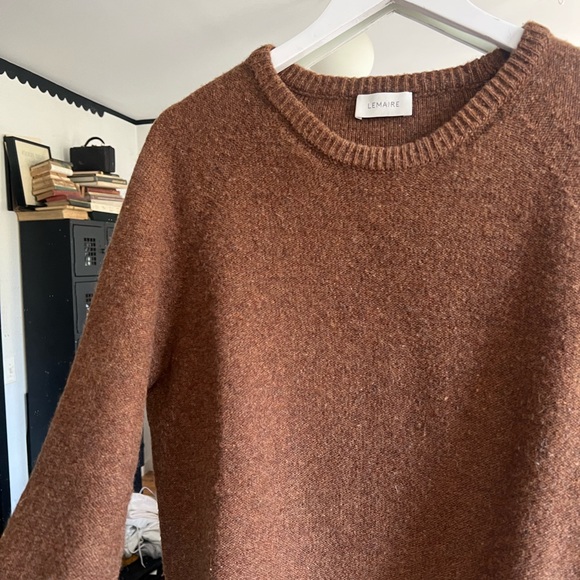 LEMAIRE Brown/Camel Wool Sweater M - Picture 2 of 5